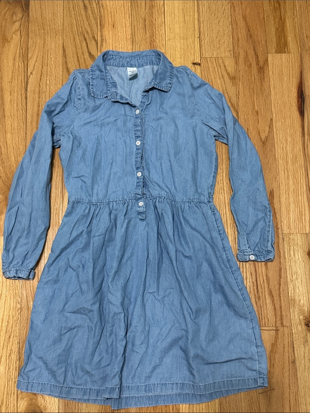 Carter's Light Blue Denim Shirt Dress